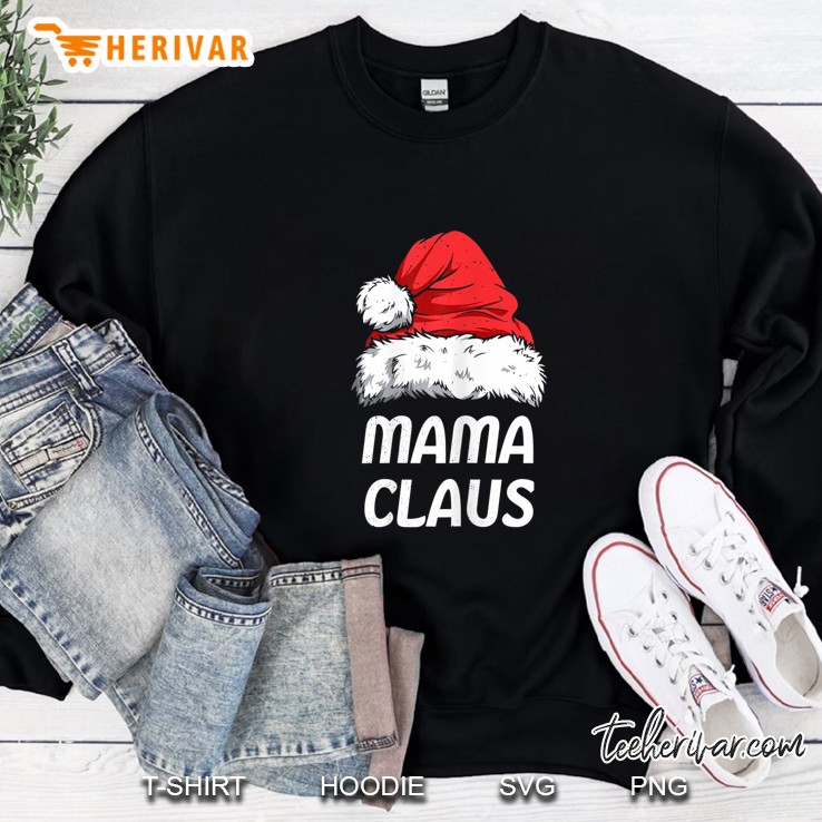 Mama Claus Santa Hat Christmas Sweatshirt