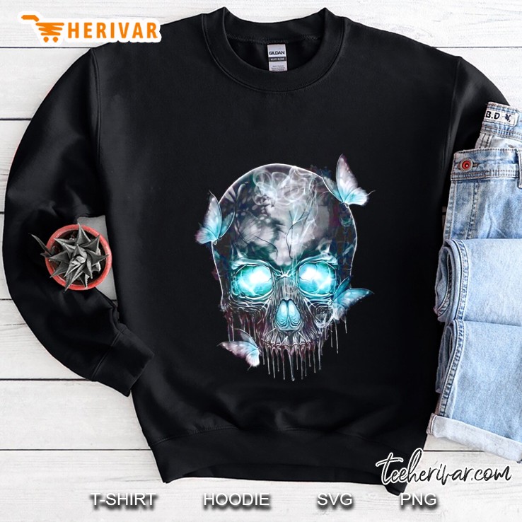 Smoke Skull & Butterfly Sweatshirt