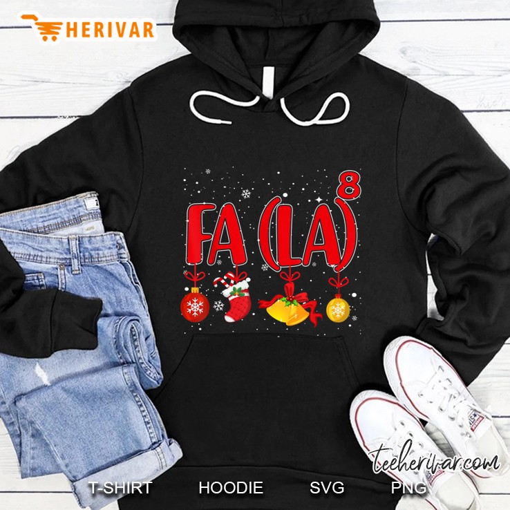 Fa La La Math Christmas Ornament Hoodie