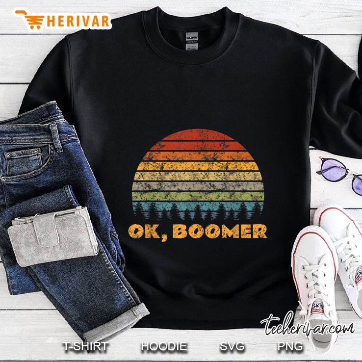 Ok Boomer Retro Sunset Vintage Version Sweatshirt
