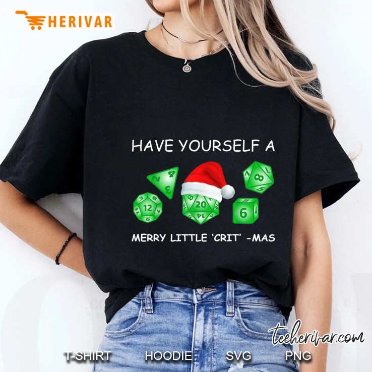 Have Yourself A Merry Little Crit-Mas Christmas Ladies Tee