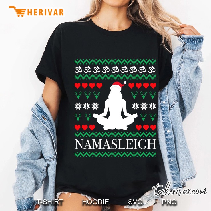 Namasleigh Yoga Christmas Ladies Tee
