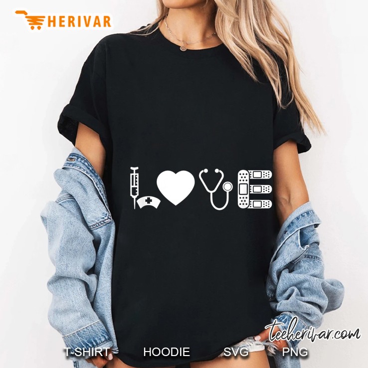 Love Nurse Nursing Student Ladies Tee