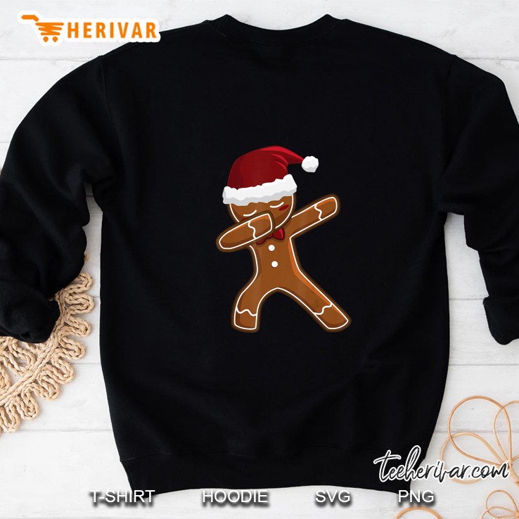 Dabbing Gingerbread Santa Hat Christmas Sweatshirt