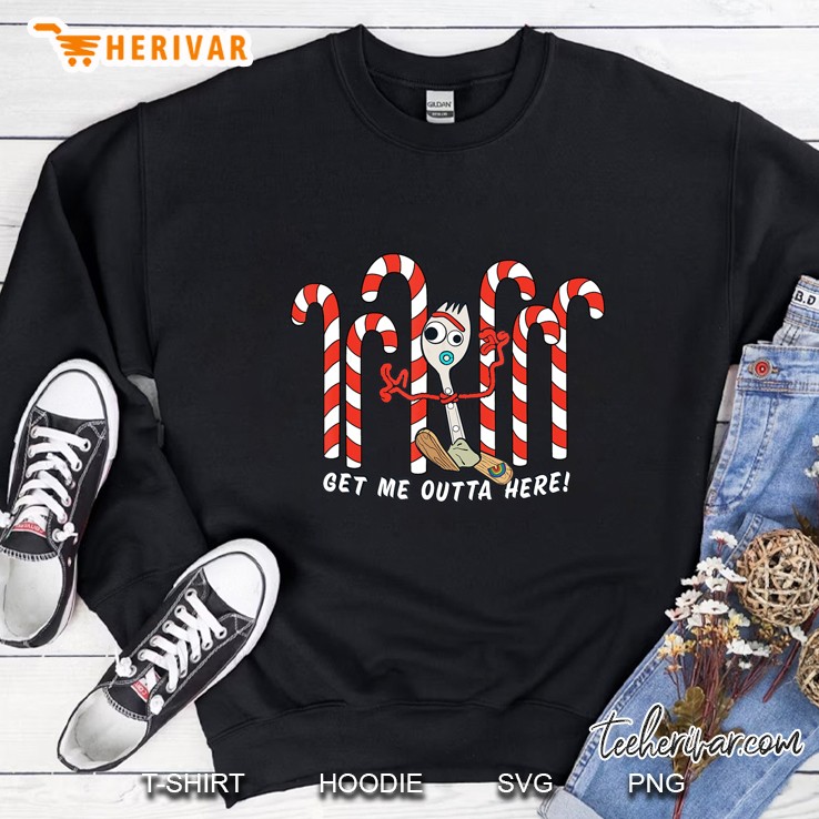 Get Me Outta Here Forky Candy Cane Sweatshirt