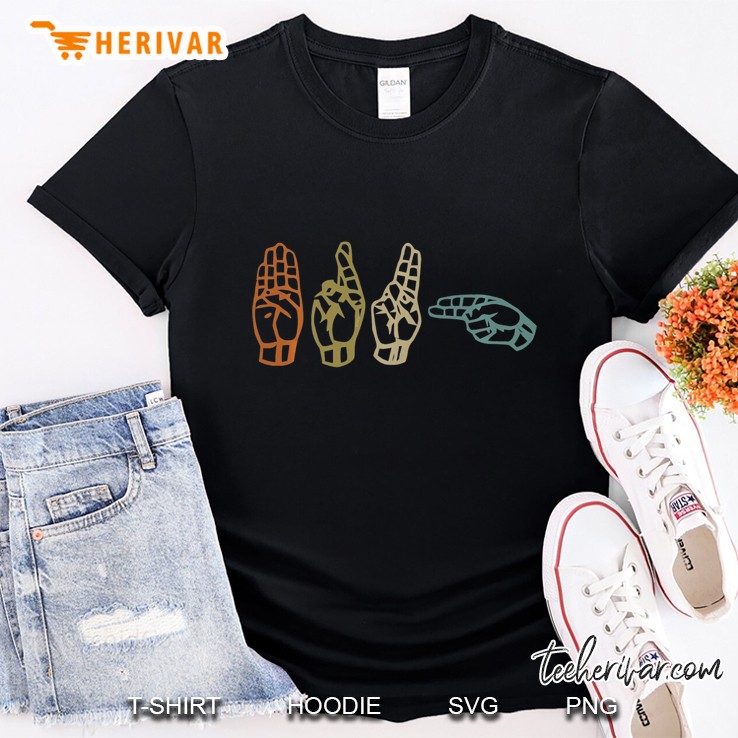 Sign Language Vintage Version Shirt