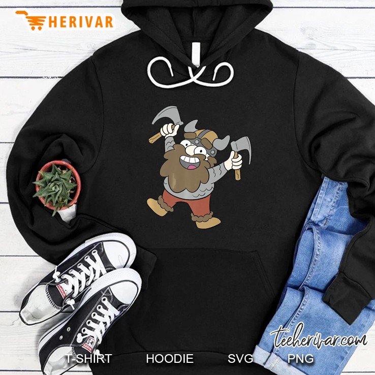 Happy Viking Jumping For Joy Hoodie