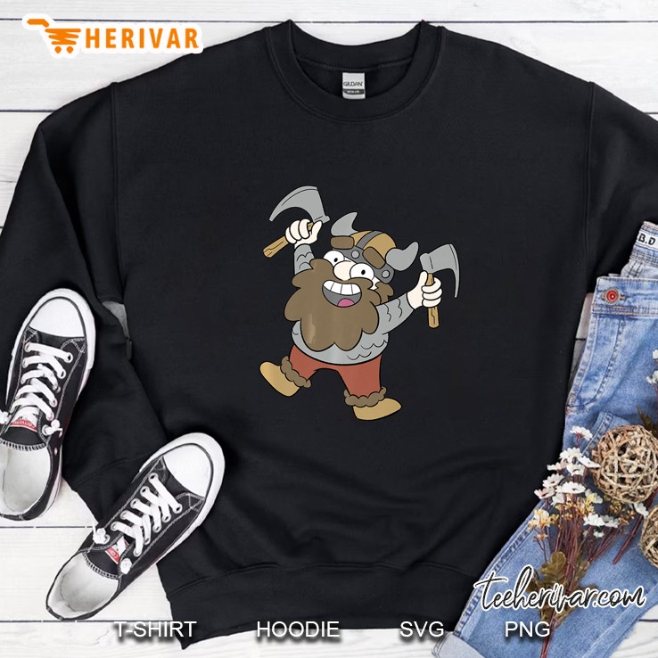 Happy Viking Jumping For Joy Sweatshirt