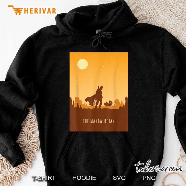 Star Wars The Mandalorian And The Child Poster Hoodie