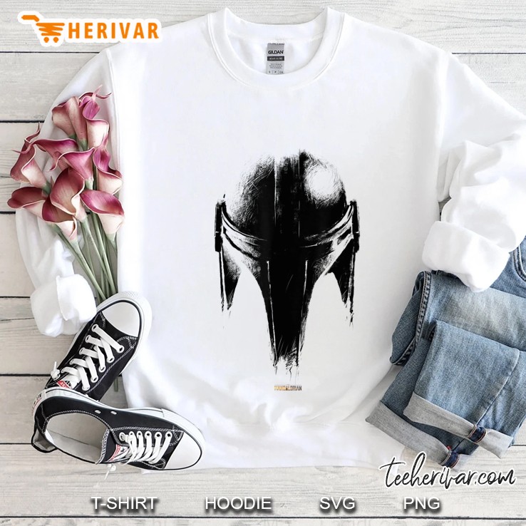 Star Wars The Mandalorian Dark Helmet Sketched Sweatshirt