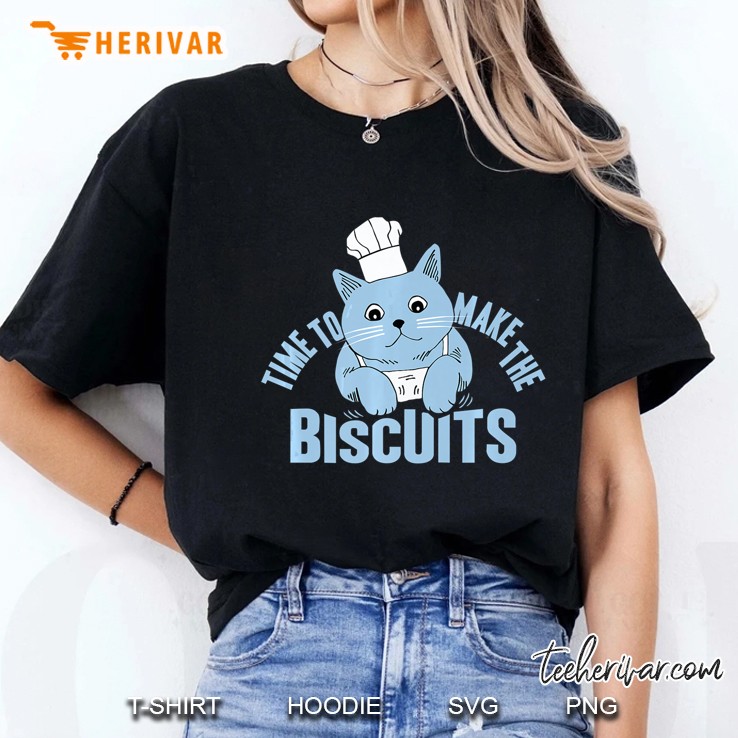 Time To Make The Biscuits Cat Baking Version Ladies Tee