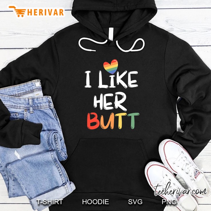 I Like Her Butt Vintage Version Hoodie