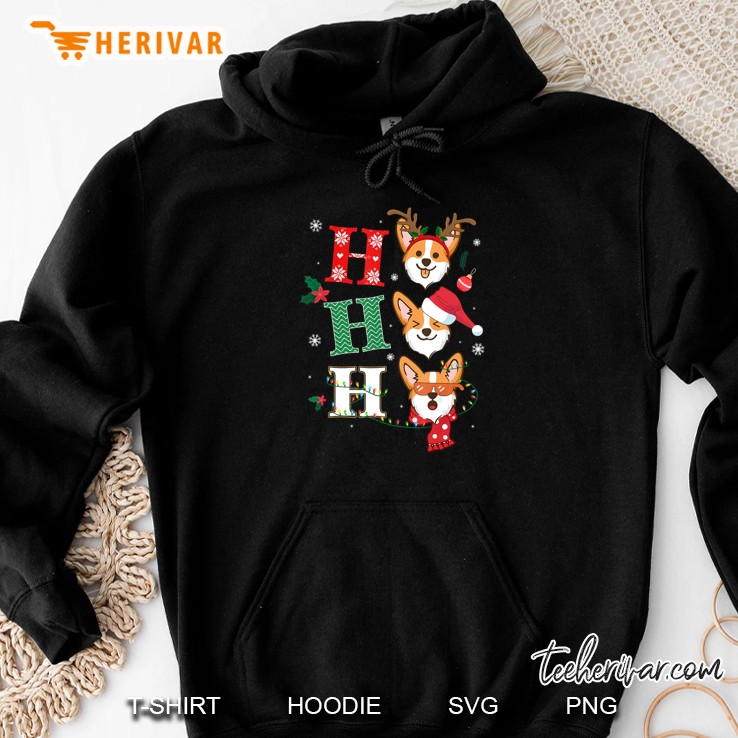 Ho Ho Ho Pembroke Welsh Corgi Christmas Hoodie