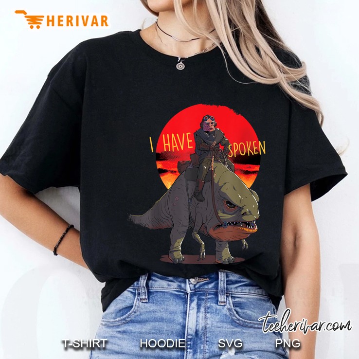 Star Wars The Mandalorian Kuiil I Have Spoken Black Version Ladies Tee