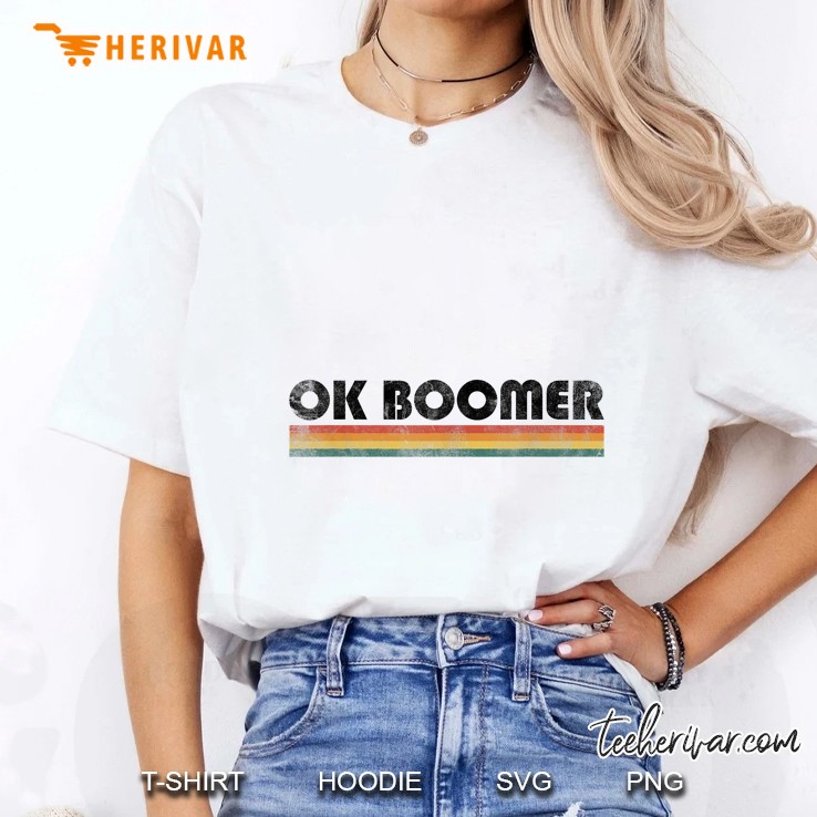 Ok Boomer Vintage White Version Ladies Tee