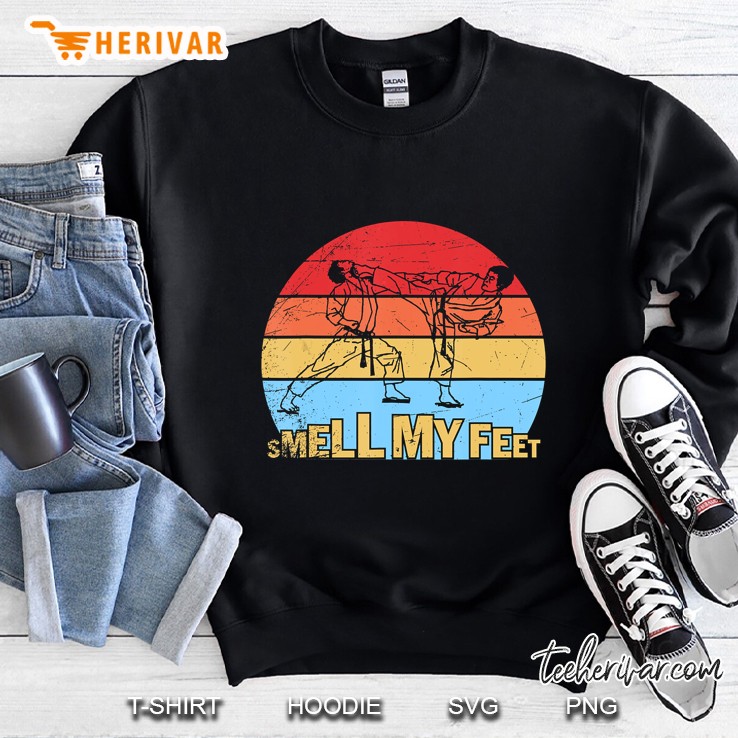 Smell My Feet Vintage Karate Fighter Version Sweatshirt