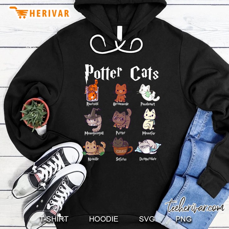 Potter Cats Harry Pawter Kitten Version2 Hoodie