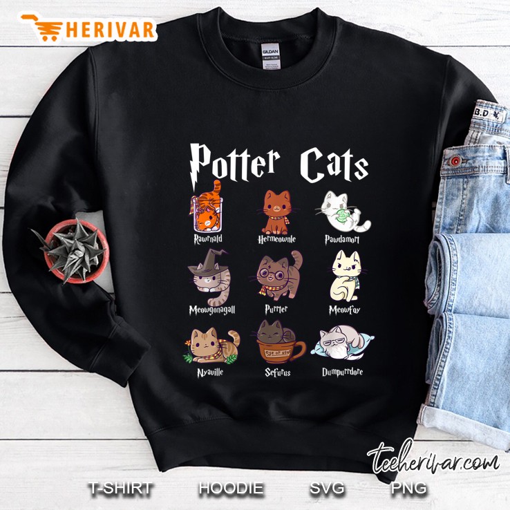 Potter Cats Harry Pawter Kitten Version2 Sweatshirt