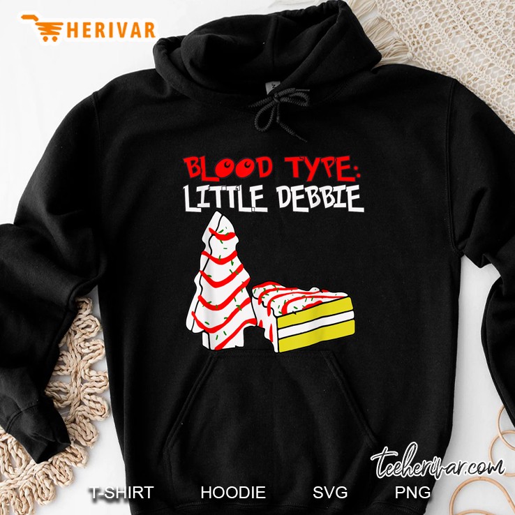 Blood Type Little Debbie Christmas Black Version2 Hoodie