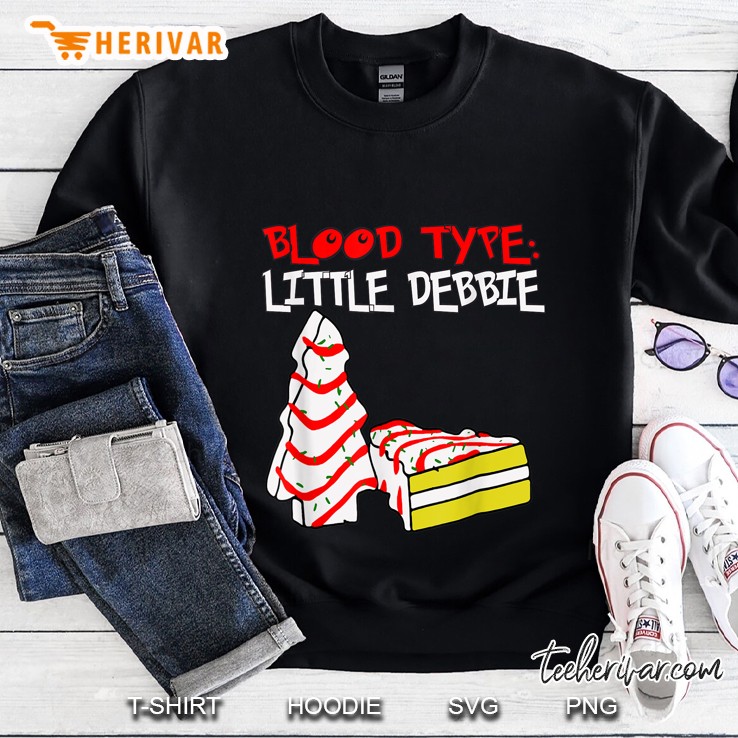 Blood Type Little Debbie Christmas Black Version2 Sweatshirt