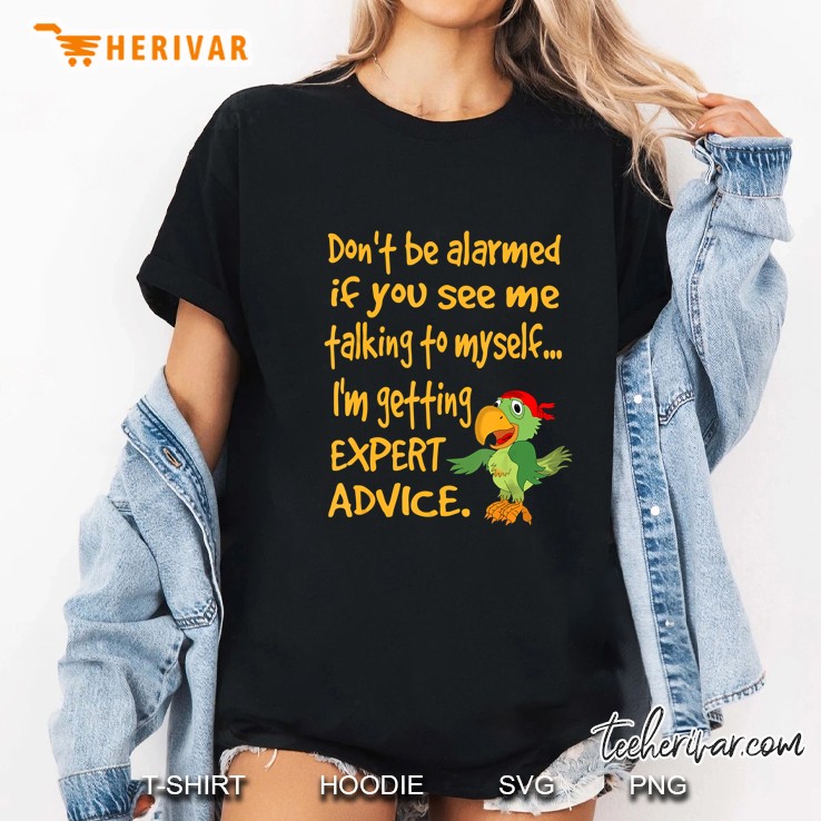If You See Me Talking To Myself Don’t Be Alarmed I’m Just Getting Expert Advice Version2 Ladies Tee