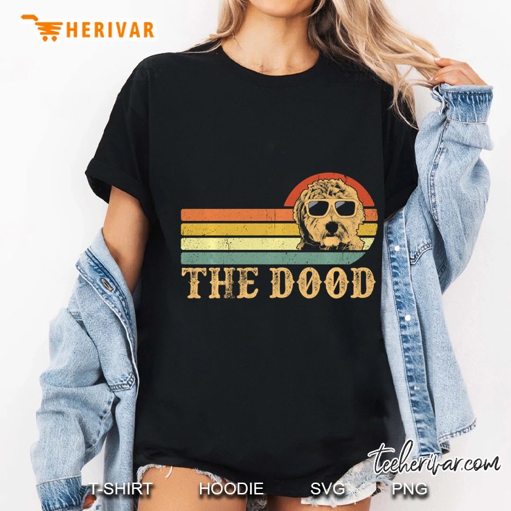 The Dood Goldendoodle Vintage Version2 Ladies Tee