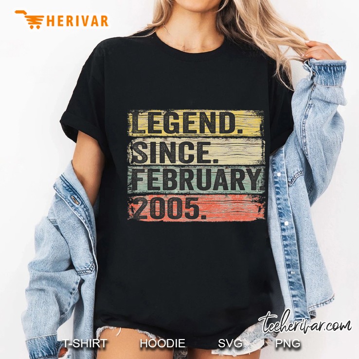 Legend Since February 2005 Vintage Version Ladies Tee