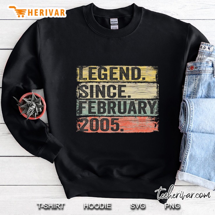 Legend Since February 2005 Vintage Version Sweatshirt