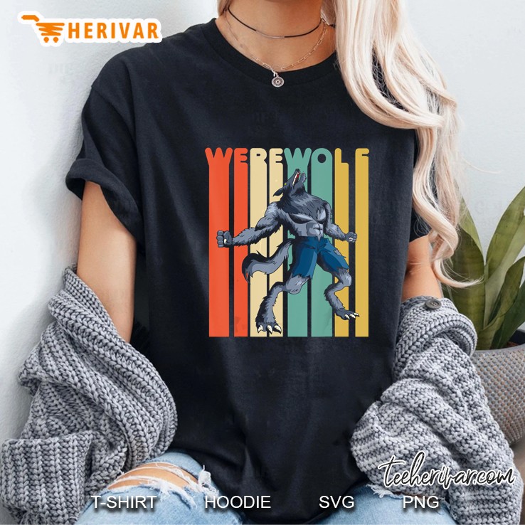 Werewolf Retro Vintage Version Ladies Tee