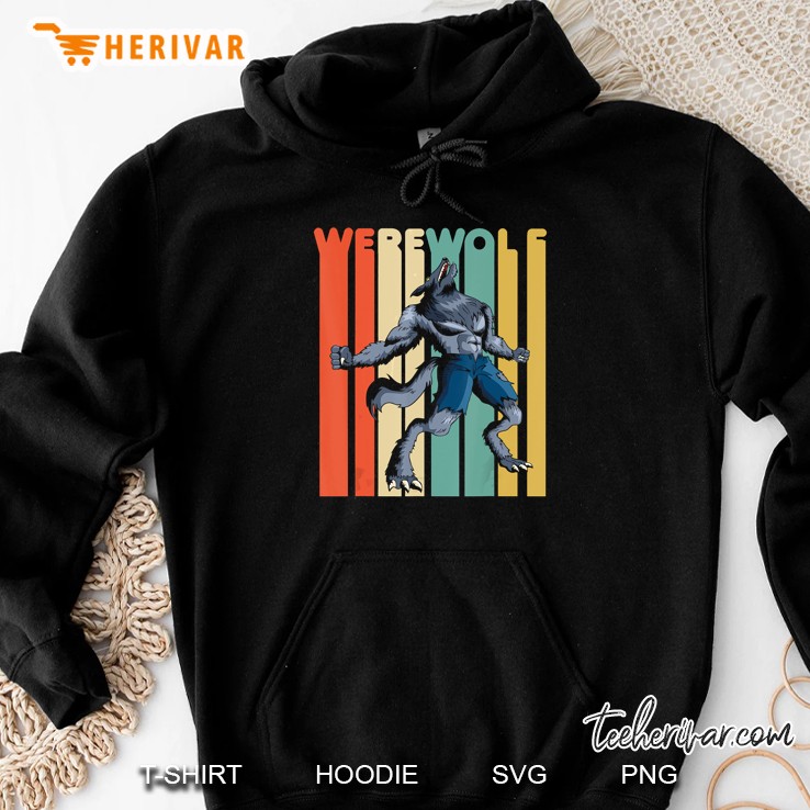 Werewolf Retro Vintage Version Hoodie