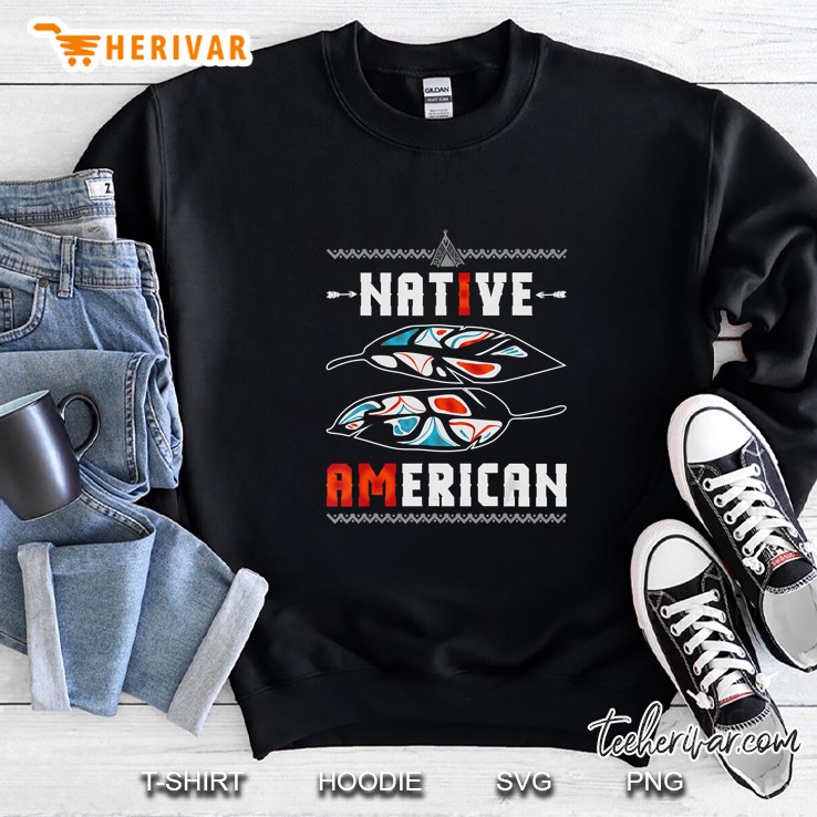Native American Indian Geronimo Mystical Feather Native Art Sweatshirt
