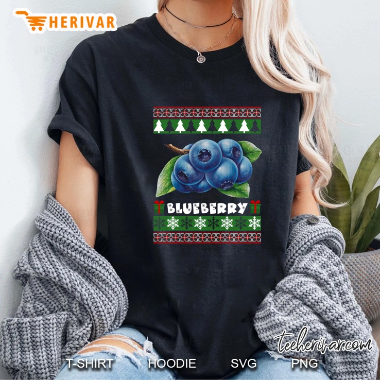 I Love Blueberry Christmas Ladies Tee