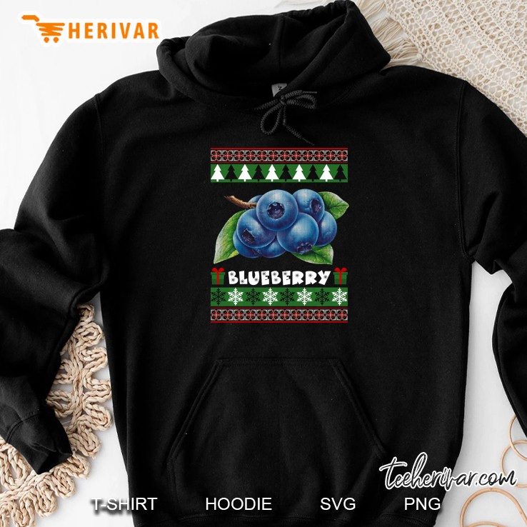 I Love Blueberry Christmas Hoodie