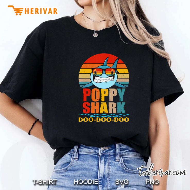 Poppy Shark Doo Doo Doo Vintage Version Ladies Tee