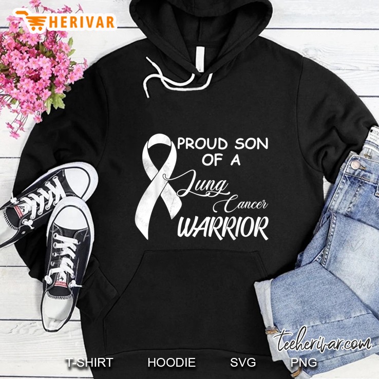 Proud Son Of A Lung Cancer Warrior Hoodie