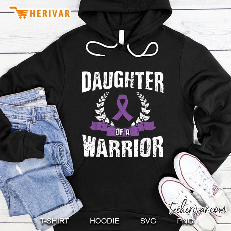 Daughter Of A Warrior Pancreatic Cancer Awareness Hoodie