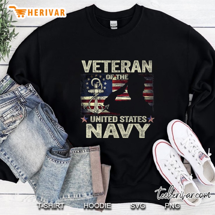 Veteran Of The United States Navy Anchor With Rope Version2 Sweatshirt