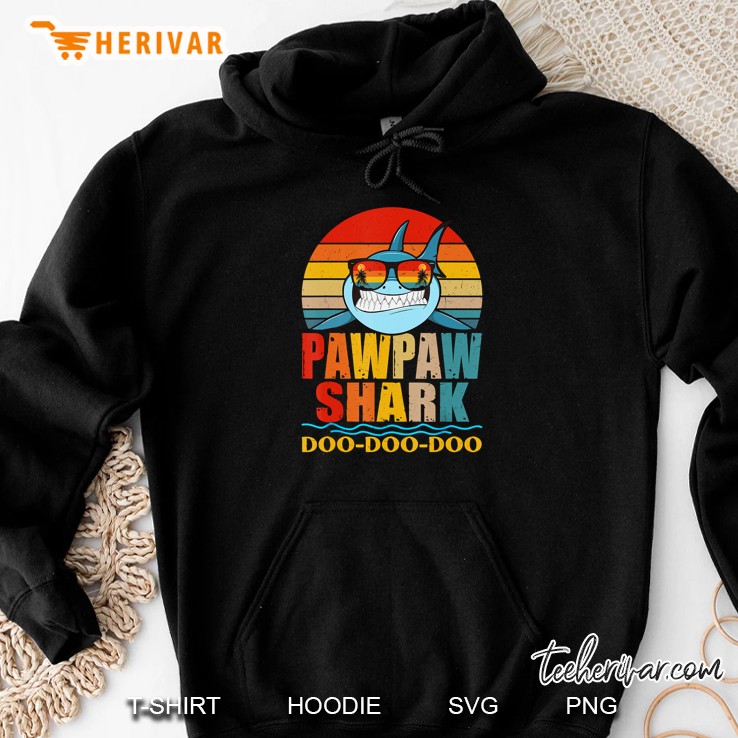 Pawpaw Shark Doo Doo Doo Vintage Version Hoodie