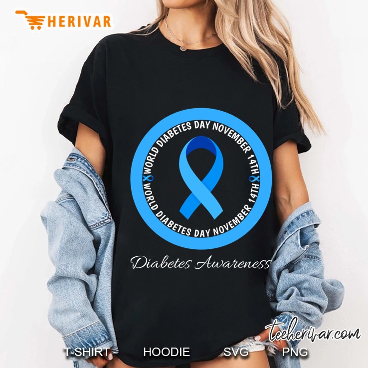 World Diabetes Day November 14th Diabetes Awareness Ladies Tee