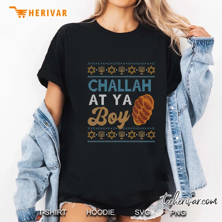 Challah At Ya Boy Hanukkah Christmas Ladies Tee