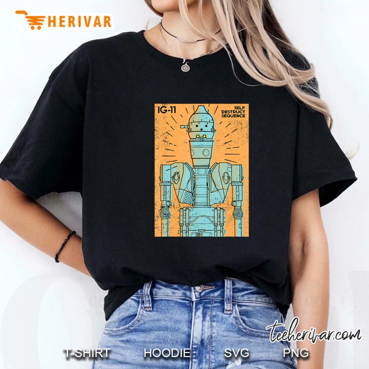 Star Wars The Mandalorian IG-11 Self Destruct Sequence Ladies Tee
