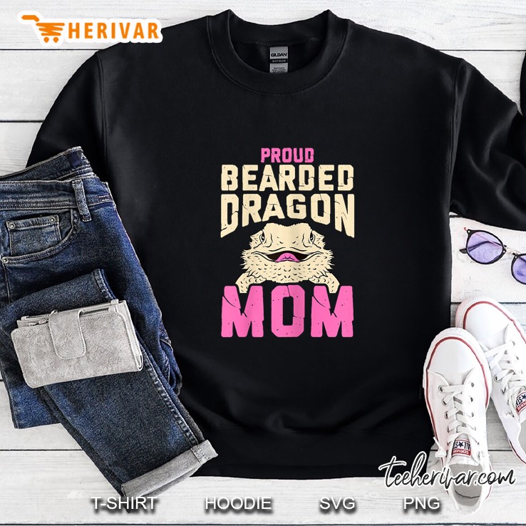 Proud Bearded Dragon Mom Sweatshirt