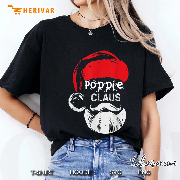 Poppie Claus Santa Claus Christmas Ladies Tee