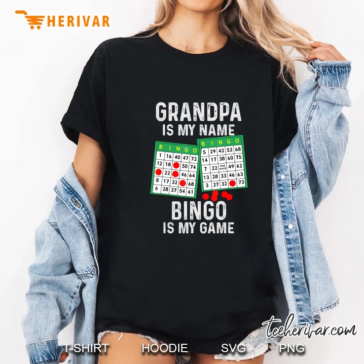 Grandpa Is My Name Bingo Is My Game Ladies Tee