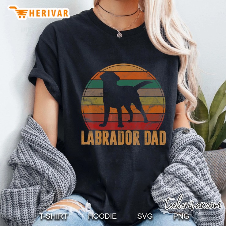 Labrador Dad Vintage Version Ladies Tee