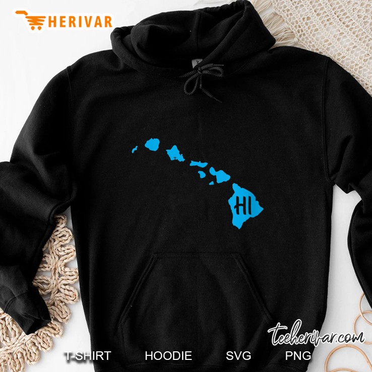 HI From Hawaii Hawaiian Islands Hoodie
