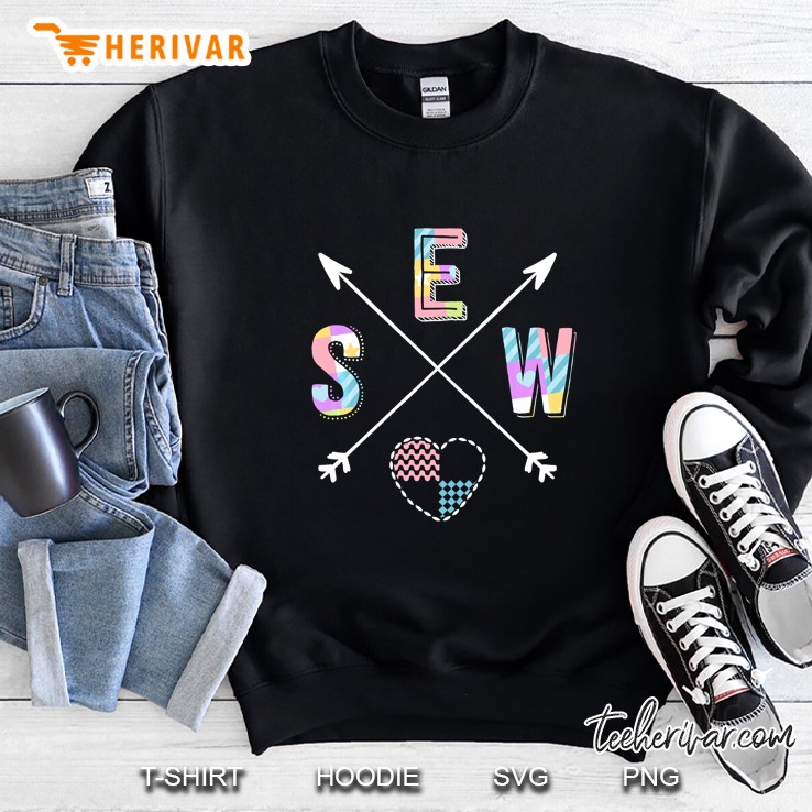 Sew Sewing Quilting Quilt Craft Colorful Version Sweatshirt