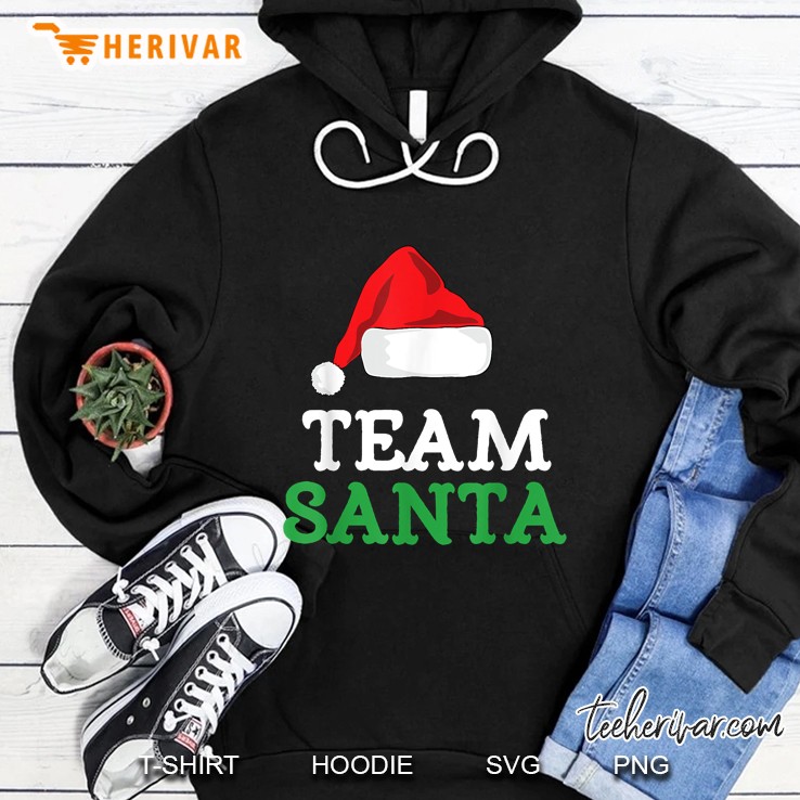 Team Santa Santa Hat Christmas Hoodie