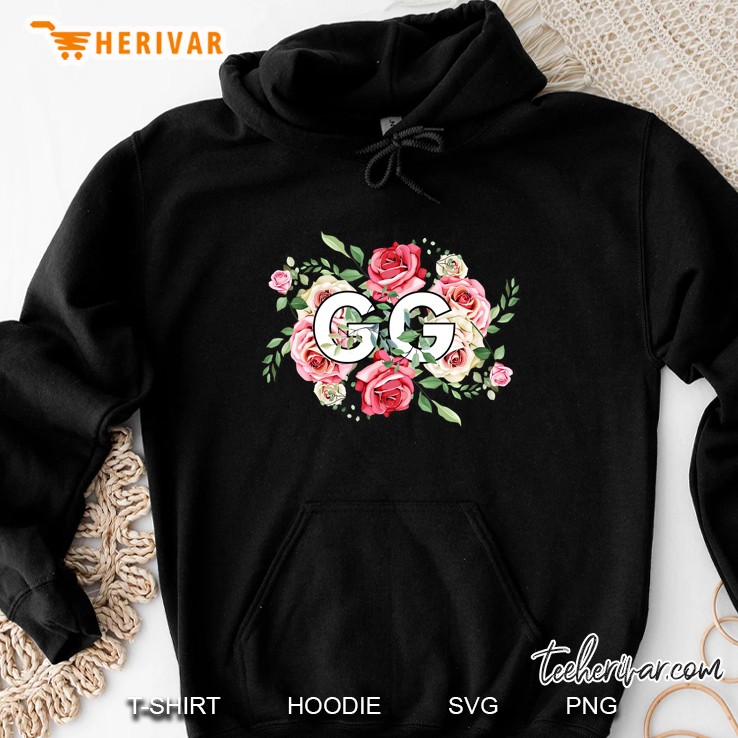 GG Great Grandmother Floral Flowers Version Hoodie