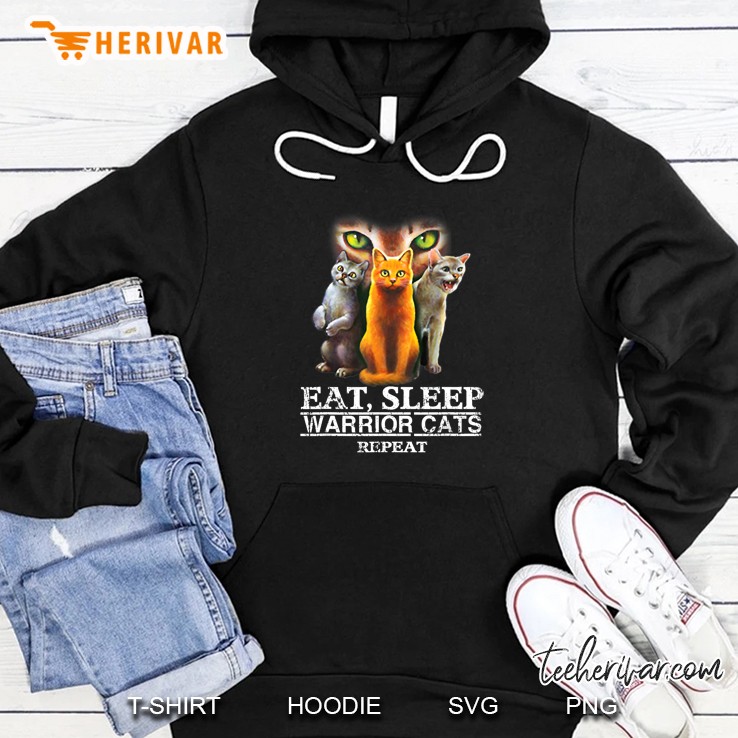 Eat Sleep Warrior Cats Repeat Hoodie
